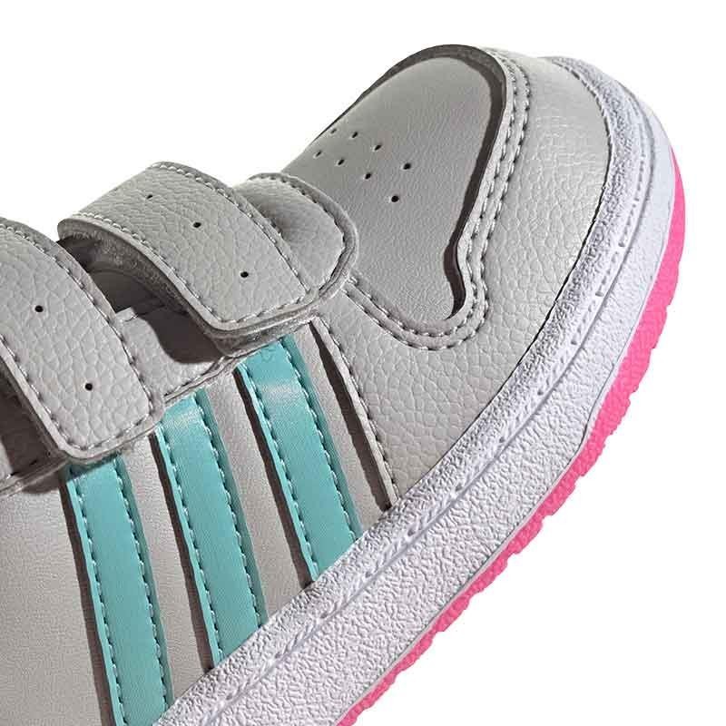 adidas Hoops 2.0 Gris Rosa Infantil | Totalsport.es Deporte Lifestyle Color  Gris TALLA CALZADO 21 Genero BEBE
